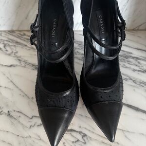 Casadei black heels